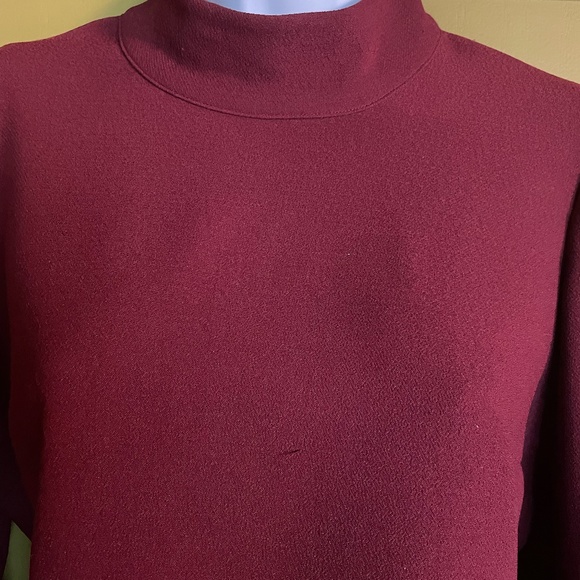 Nasty Gal Oxblood Bell Sleeve Mini Dress - Picture 5 of 9